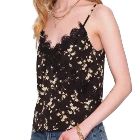 Heartloom Tops - Heartloom Evelynn Lace Trim Floral Camisole Tank Top Size Small - NWT
